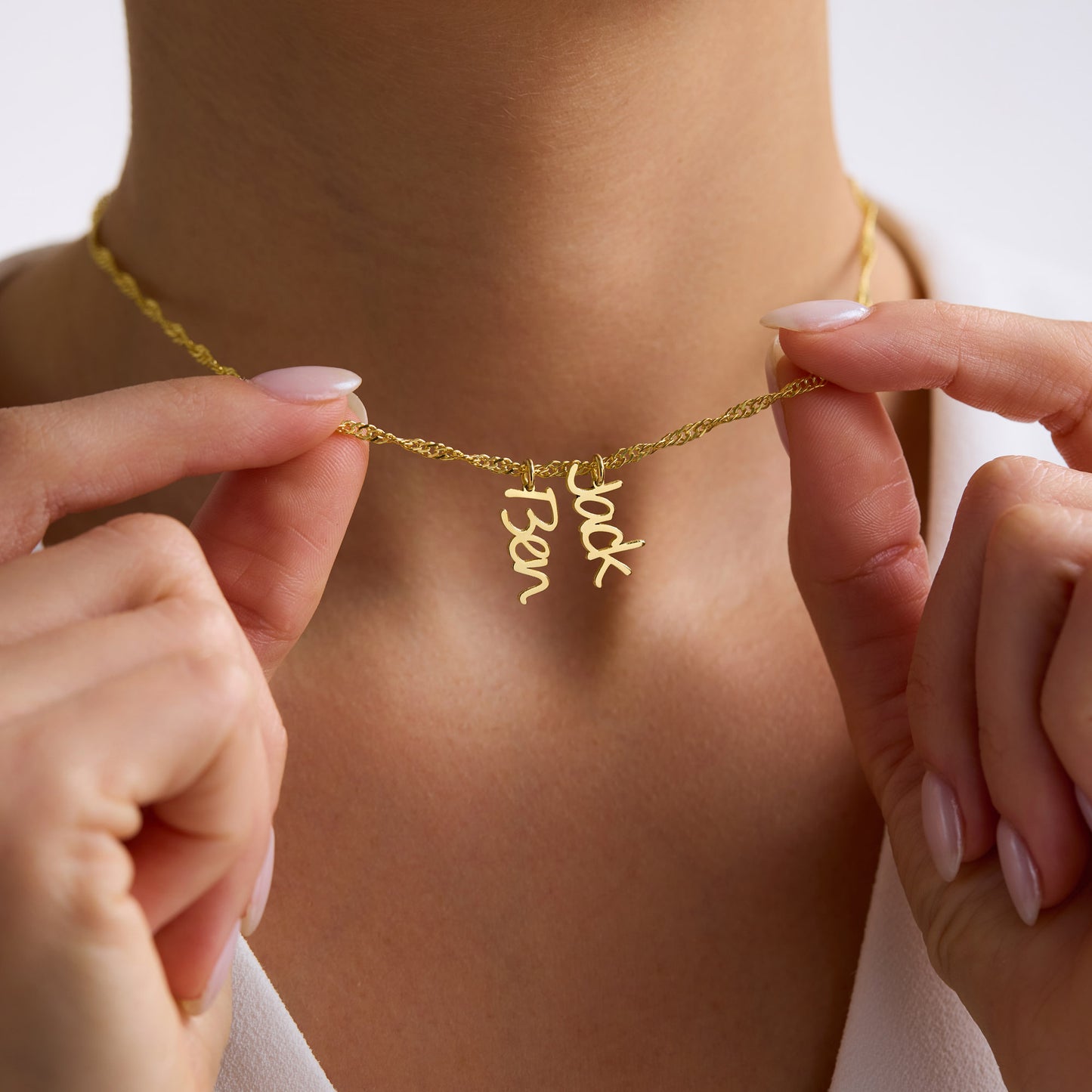 Vertical Name Necklace