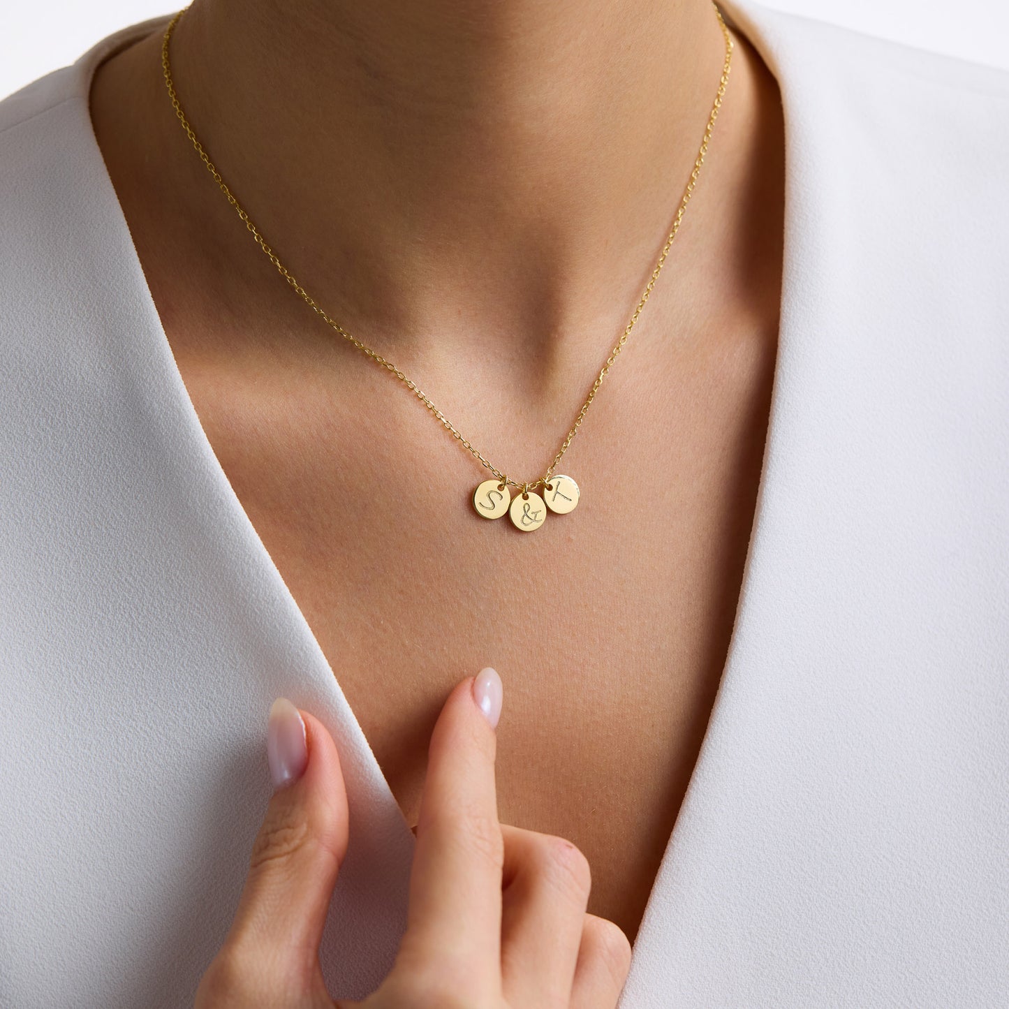 Triple Disc Necklace