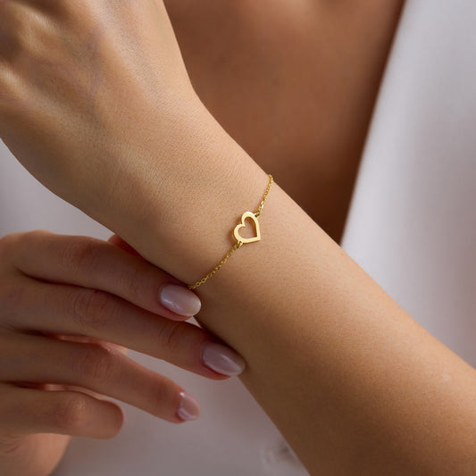 Mother & Daughter Heart Bracelet