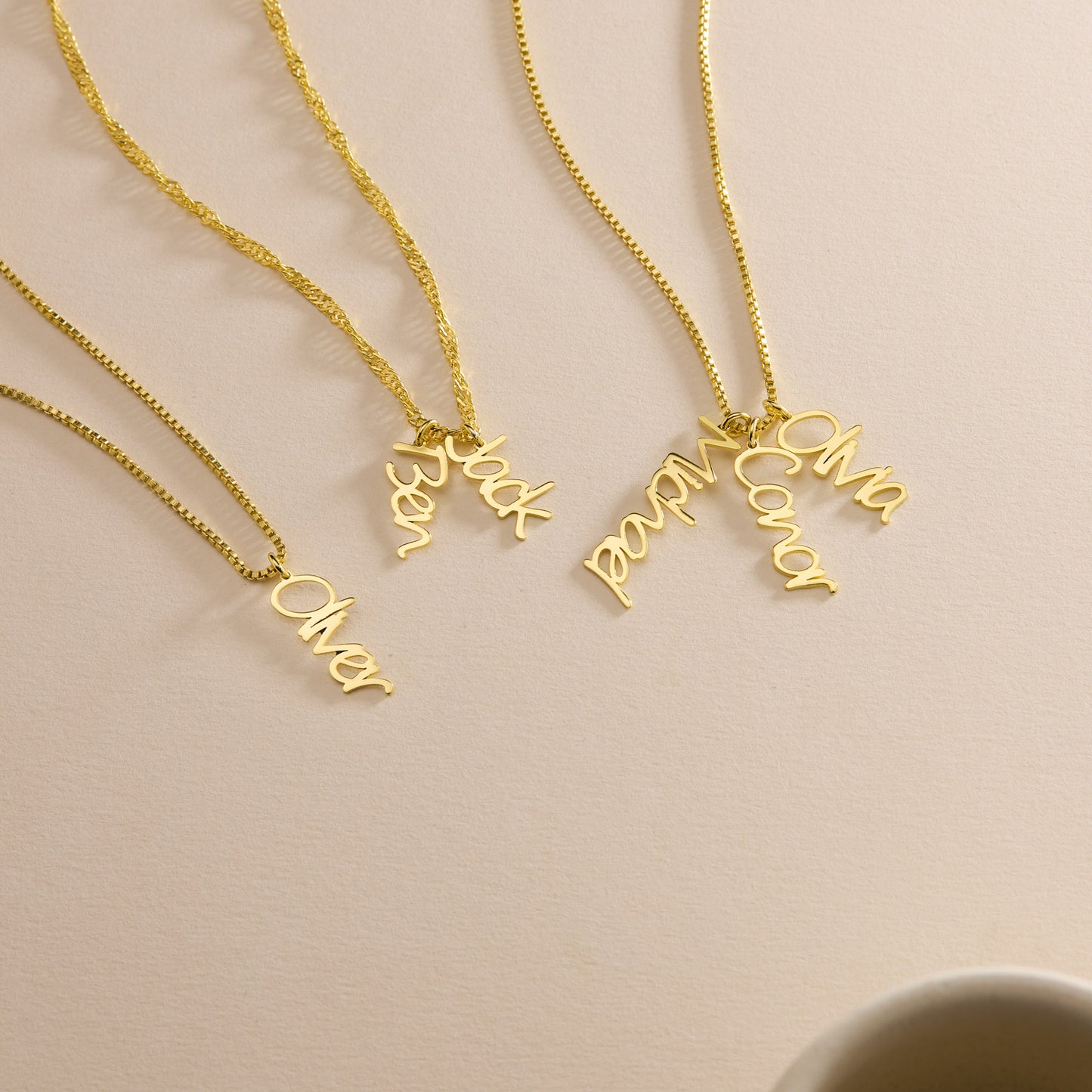 Vertical Name Necklace