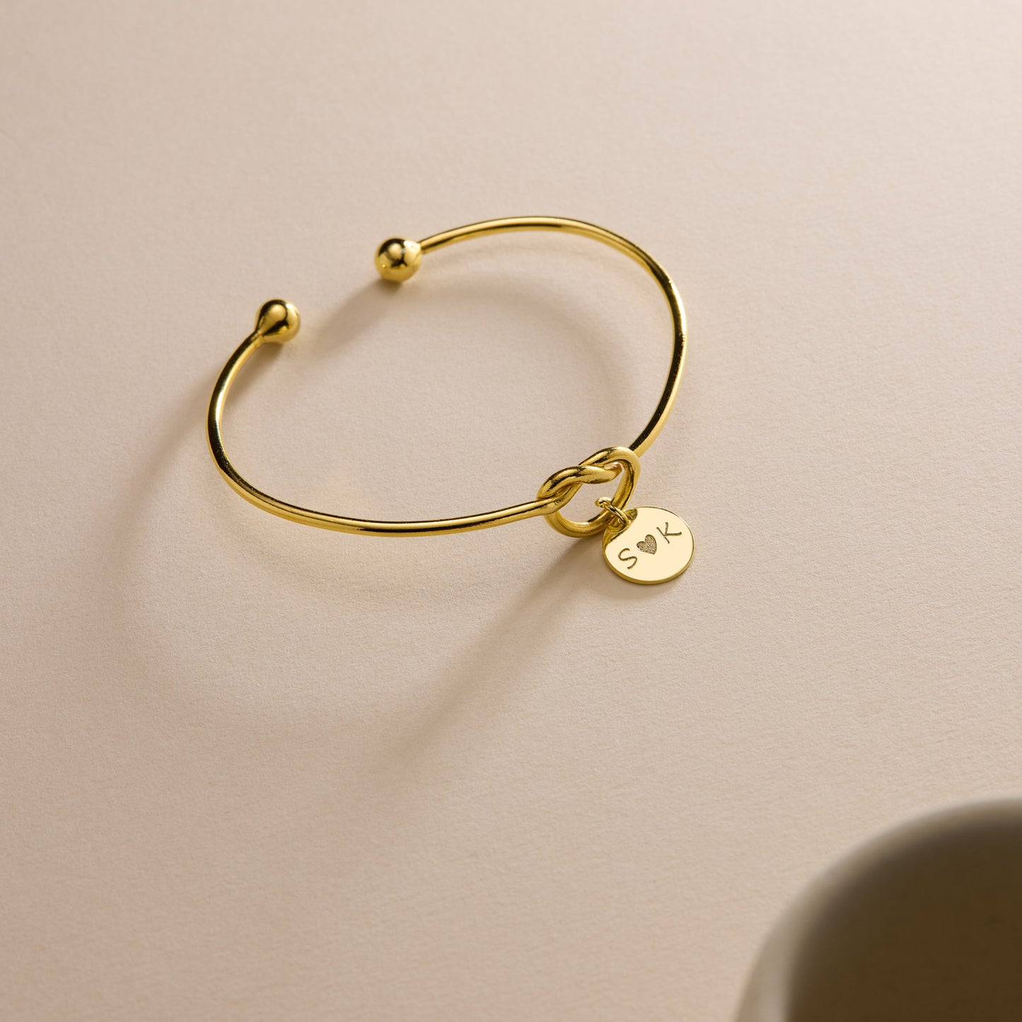Engraved Disc Bracelet